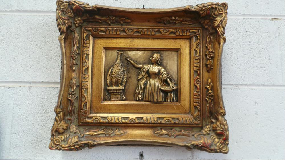Gold Wall Plaque | Antique & Vintage | Moonee Ponds Antiques | Australia Wide Delivery