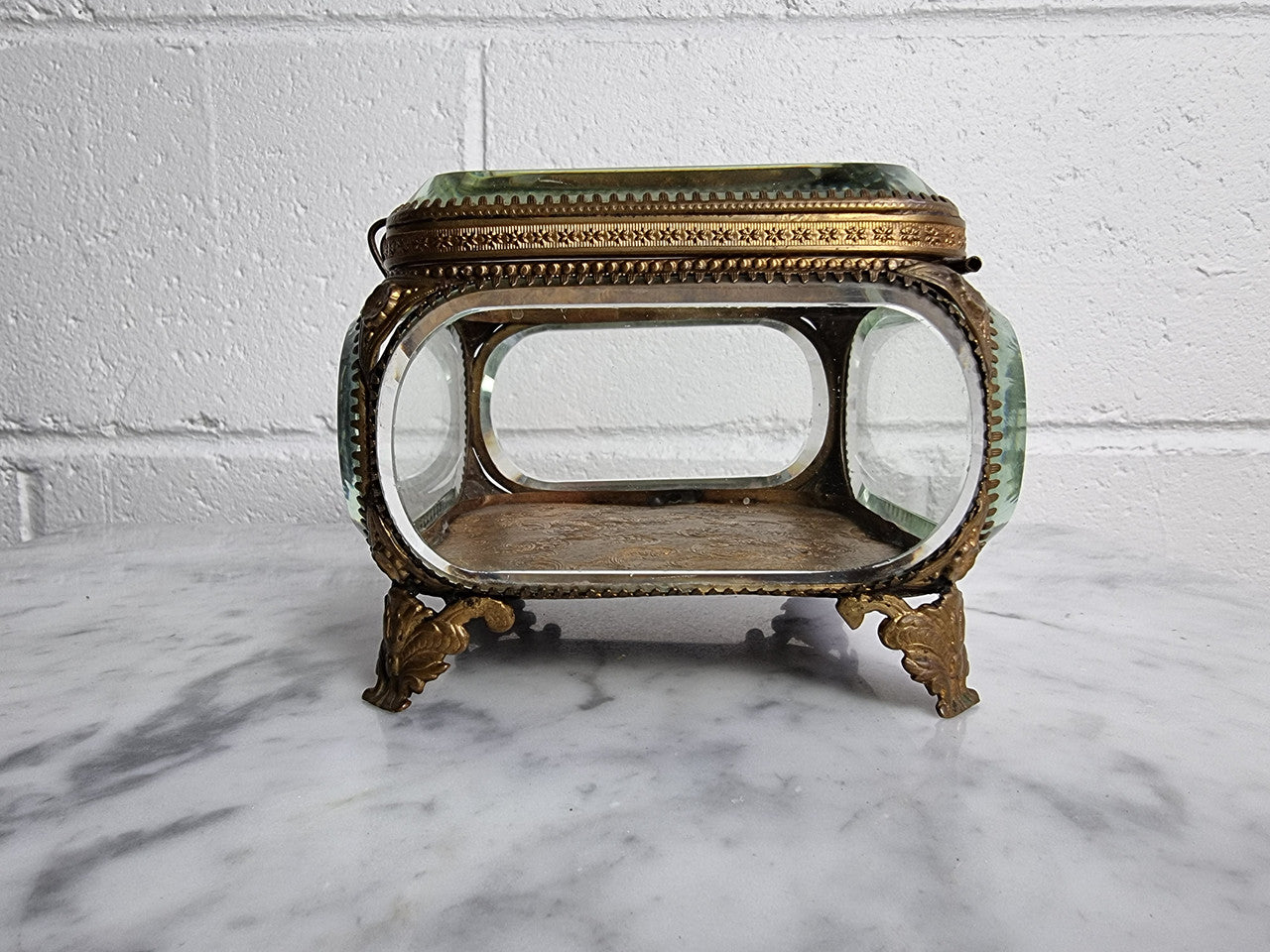 Antique French Beveled Glass Vitrine Casket "Large Size" | Antique & Vintage | Moonee Ponds Antiques | Australia Wide Delivery