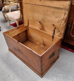 Pine Trunk-Blanket Box | Antique & Vintage | Moonee Ponds Antiques | Australia Wide Delivery