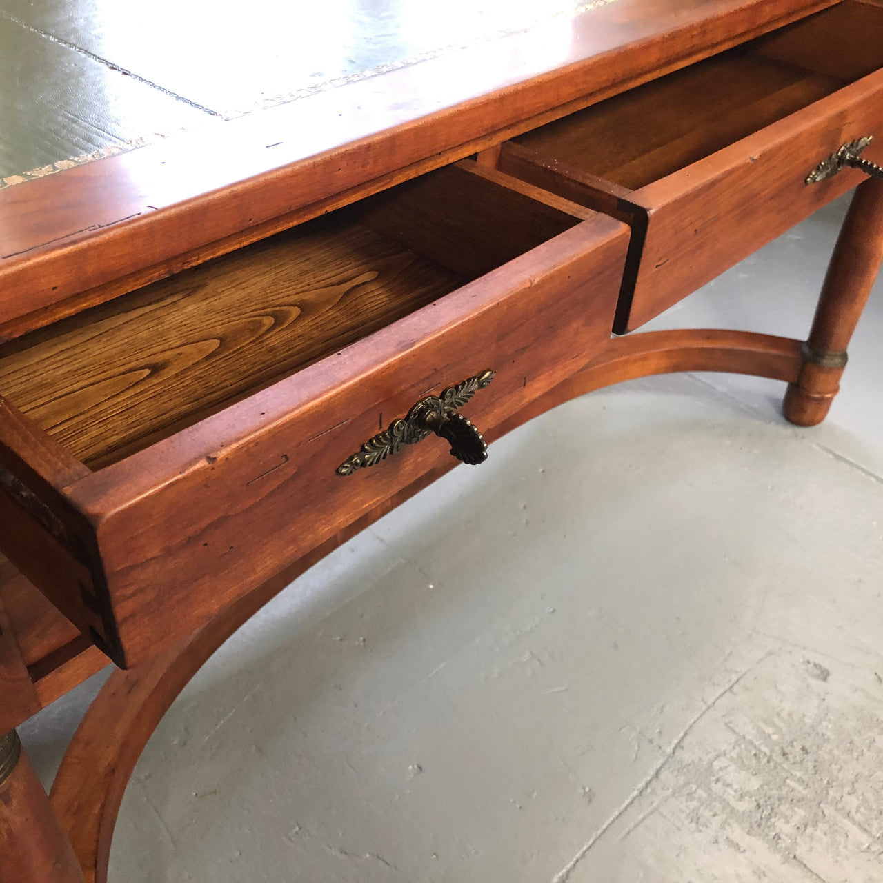 Fabulous Vintage leather top desk