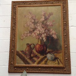 French Oil On Canvas Painting