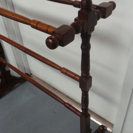 Beautiful Mahogany Towel Rail