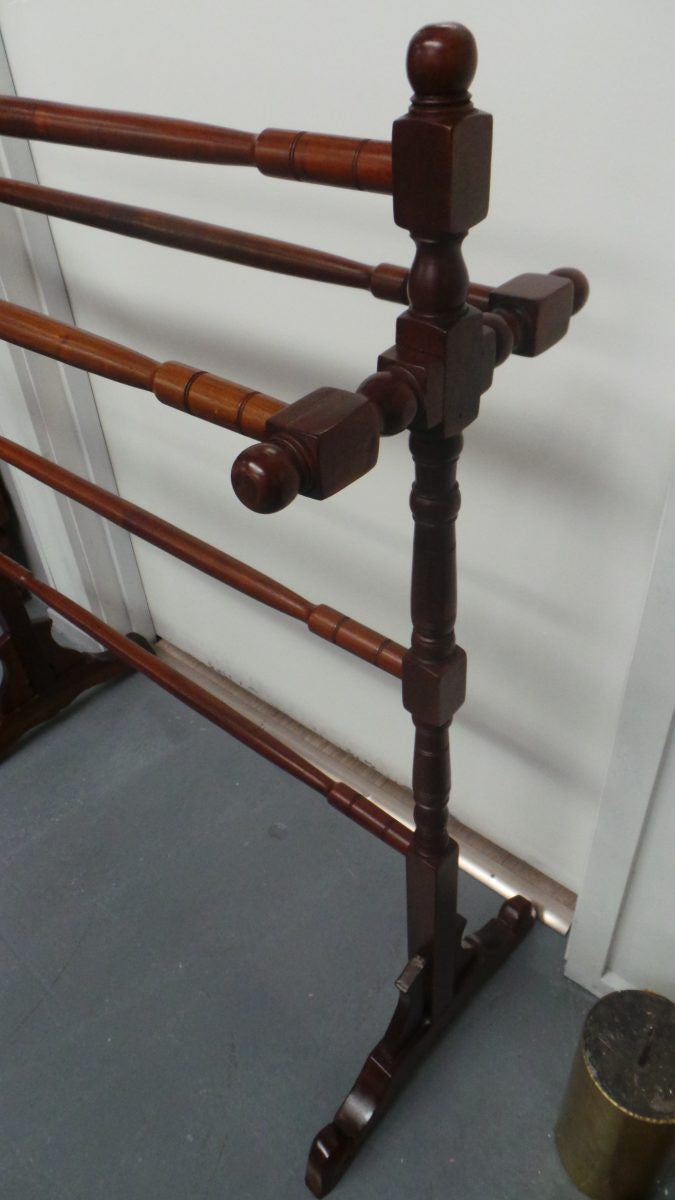 Beautiful Mahogany Towel Rail | Antique & Vintage | Moonee Ponds Antiques | Australia Wide Delivery