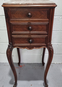 French Rosewood Louis XV Style Single Bedside Cabinet | Antique & Vintage | Moonee Ponds Antiques | Australia Wide Delivery