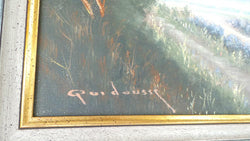Framed Landscape Country Scene Canvas | Antique & Vintage | Moonee Ponds Antiques | Australia Wide Delivery