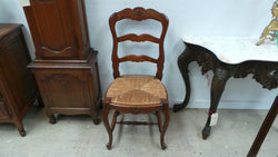 Set of Six French Oak Rush Seat Dining Chairs | Antique & Vintage | Moonee Ponds Antiques | Australia Wide Delivery