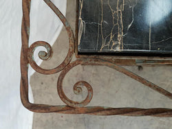 French Portoro Marble Top Wrought Iron Coffee Table | Antique & Vintage | Moonee Ponds Antiques | Australia Wide Delivery