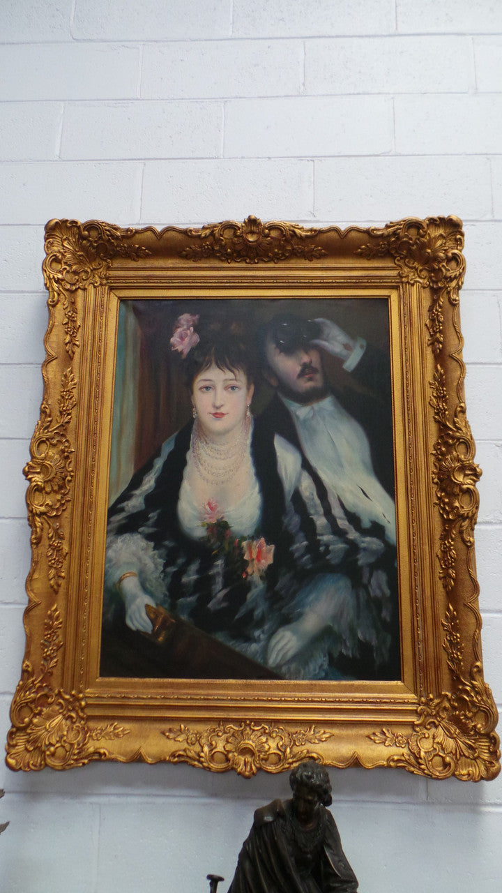 Beautifully Gilt Framed Antique Oil On Canvas By Van Damme