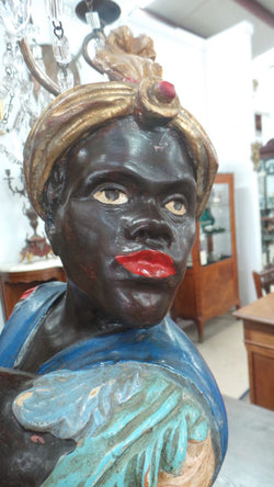 Fabulous Blackamoor Floor Lamp | Antique & Vintage | Moonee Ponds Antiques | Australia Wide Delivery