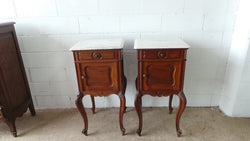Beautiful Pair of French Bedside Cabinets | Antique & Vintage | Moonee Ponds Antiques | Australia Wide Delivery