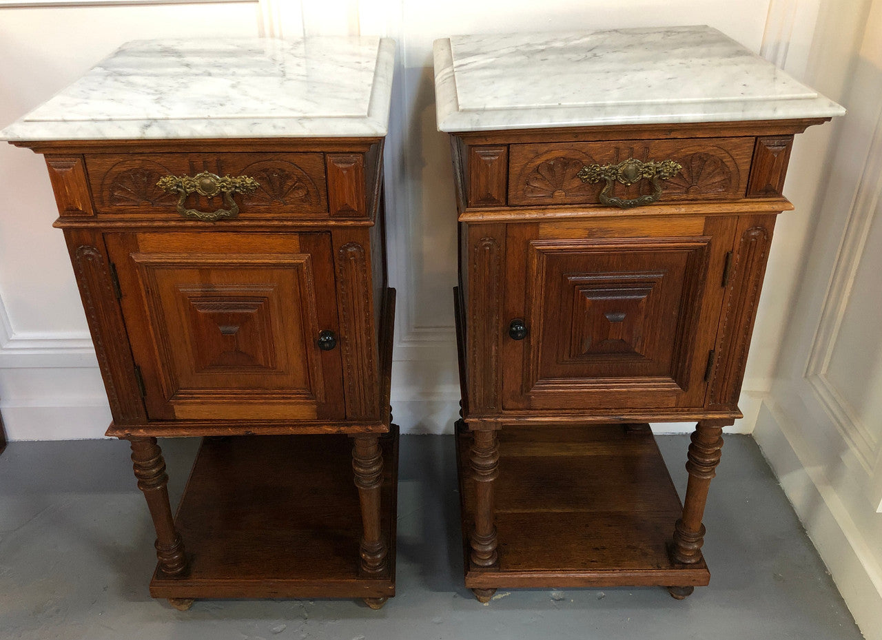 Beautiful Pair of French Arts and Crafts Bedsides | Antique & Vintage | Moonee Ponds Antiques | Australia Wide Delivery