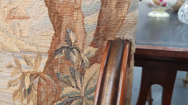 A sensational French walnut carved chair