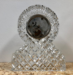 Vintage Cut Crystal Clock Mantle Clock | Antique & Vintage | Moonee Ponds Antiques | Australia Wide Delivery