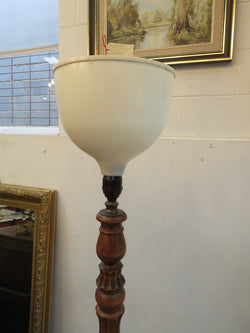 French Oak and Cherrywood Standard Lamp | Antique & Vintage | Moonee Ponds Antiques | Australia Wide Delivery