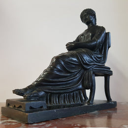 A Regency period bronze statue, with beautiful patina and in excellent condition.