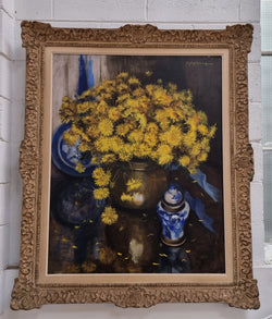 Beautifully Framed Floral painting | Antique & Vintage | Moonee Ponds Antiques | Australia Wide Delivery