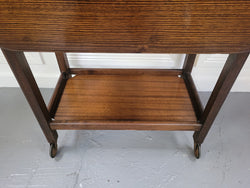Antique Oak Drop Leaf Auto Trolley | Antique & Vintage | Moonee Ponds Antiques | Australia Wide Delivery
