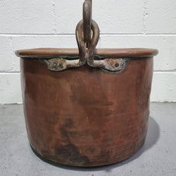 Antique French Copper Firewood Handled Bucket | Antique & Vintage | Moonee Ponds Antiques | Australia Wide Delivery