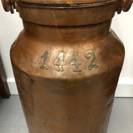 Lovely French Copper Milk Can