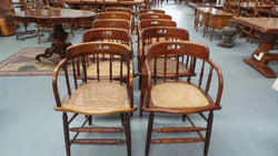 Set Of 10 English Oak Captain’s Chairs | Antique & Vintage | Moonee Ponds Antiques | Australia Wide Delivery