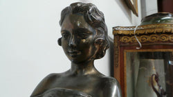French Art Deco Century Maiden Statue | Antique & Vintage | Moonee Ponds Antiques | Australia Wide Delivery