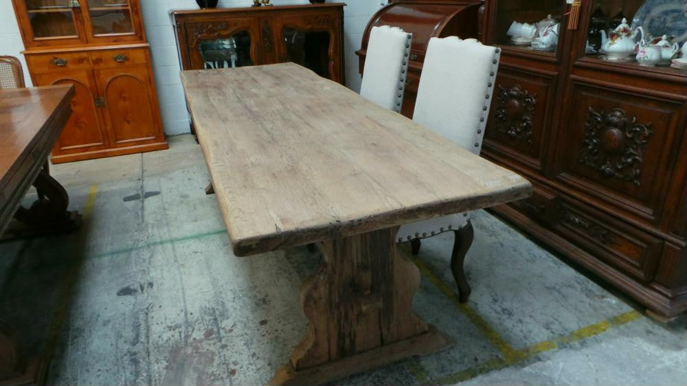 Light French Oak Dining Table