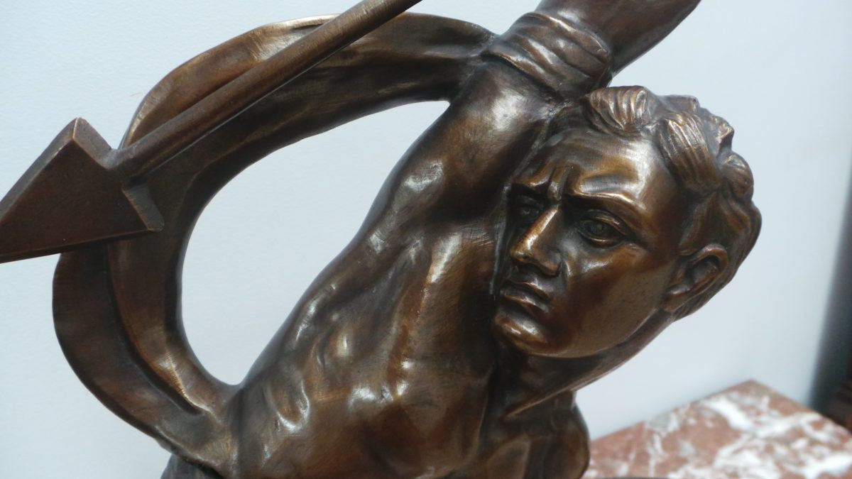 A Large French Art Deco Signed Bronze Statue | Antique & Vintage | Moonee Ponds Antiques | Australia Wide Delivery