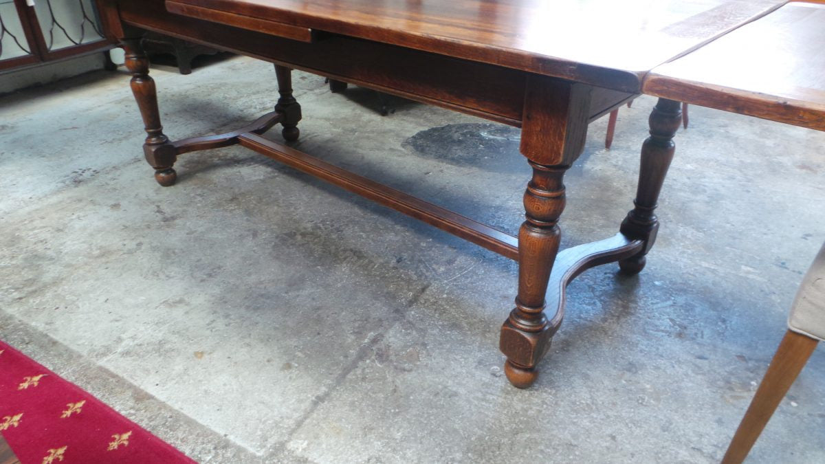 A Large French Farmhouse Oak Extension Table | Antique & Vintage | Moonee Ponds Antiques | Australia Wide Delivery