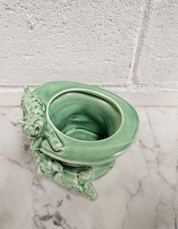 Sylvac Green Cat & Dog on Top Hat No. 1484 | Antique & Vintage | Moonee Ponds Antiques | Australia Wide Delivery