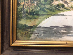 Beautiful John Flexmore Framed Watercolour | Antique & Vintage | Moonee Ponds Antiques | Australia Wide Delivery