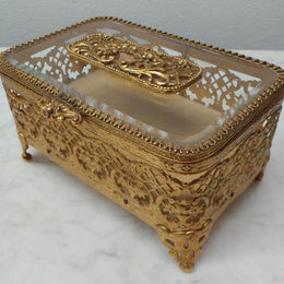 Gilt Filigree Jewellery Box