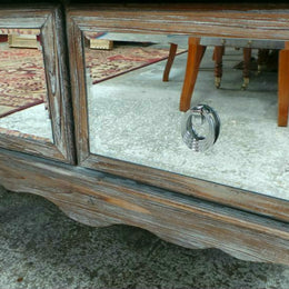 Rustic French Provincial Mirror Coffee Table