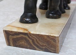 Irenee Rochard Bronze Animal Sculpture On Marble Base | Antique & Vintage | Moonee Ponds Antiques | Australia Wide Delivery