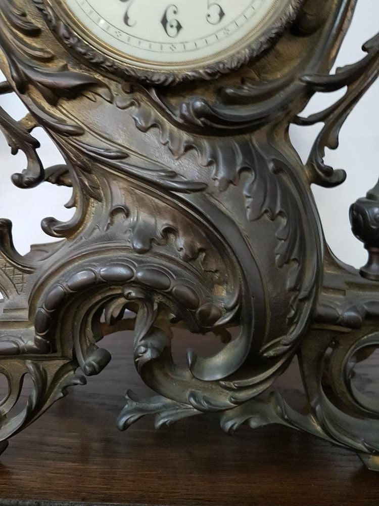 French Bronze Clock Set | Antique & Vintage | Moonee Ponds Antiques | Australia Wide Delivery