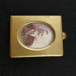 Miniature Antique Brass Picture Holder