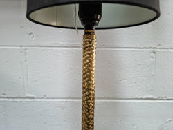 Fabulous Arts & Crafts Beaten Brass & Wood Table Lamp | Antique & Vintage | Moonee Ponds Antiques | Australia Wide Delivery