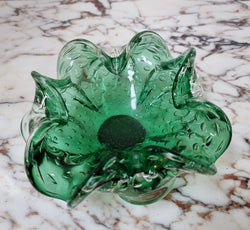 Vintage “Murano” Handmade Glass Green Bowl | Antique & Vintage | Moonee Ponds Antiques | Australia Wide Delivery
