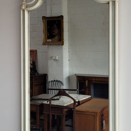Vintage Louis 16th style French original painted mirror with its original mirror which is showing signs of age. They have been sourced from France and are in good original condition.