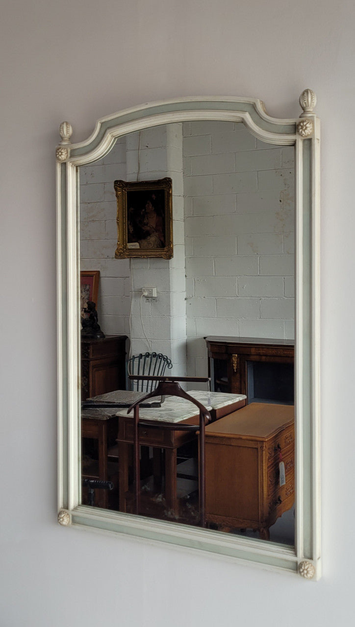 Vintage Louis 16th style French original painted mirror with its original mirror which is showing signs of age. They have been sourced from France and are in good original condition.