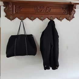 French Oak Wall Mounted Hat / Coat Rack
