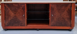 Art Deco Style Low Line Marble Top Cabinet | Antique & Vintage | Moonee Ponds Antiques | Australia Wide Delivery