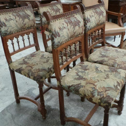 Set of Four Antique Upholstered Chairs