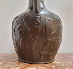 French 19th Century Authentic Stunning Quality Bronze Replica of the Famous Portland Cameo Glass Vase | Antique & Vintage | Moonee Ponds Antiques | Australia Wide Delivery