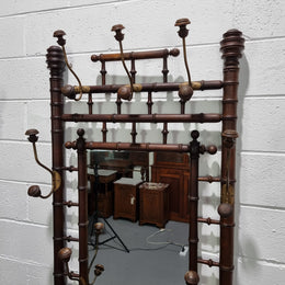 Stunning Antique French Faux Bamboo Hallstand