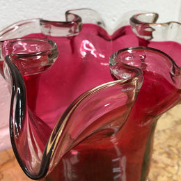 Victorian Ruby Glass Vase
