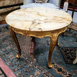 French Louis XV Style Gilt Wood Marble Top Coffee Table | Antique & Vintage | Moonee Ponds Antiques | Australia Wide Delivery