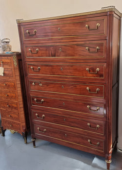 Sensational French Empire Mahogany Semainier | Antique & Vintage | Moonee Ponds Antiques | Australia Wide Delivery