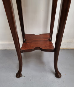 Vintage Square Two Tier Blackwood Pedestal | Antique & Vintage | Moonee Ponds Antiques | Australia Wide Delivery