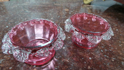 Pair Of Ruby Salts | Antique & Vintage | Moonee Ponds Antiques | Australia Wide Delivery