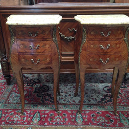 Pair French Commode Style Bedsides-1